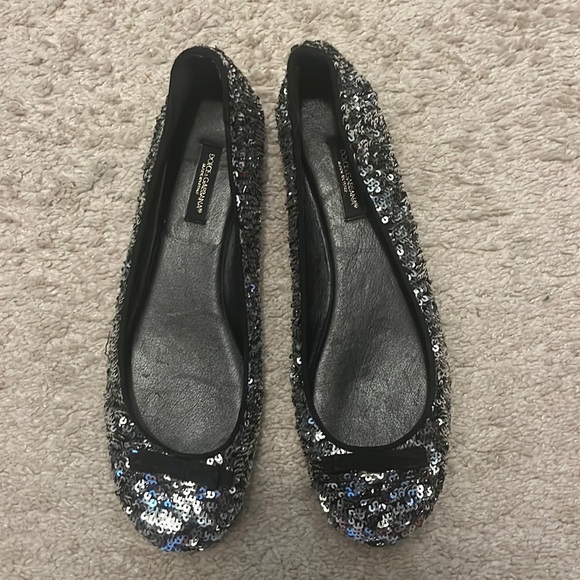 Dolce & Gabbana Glittery Flats - Picture 1 of 6